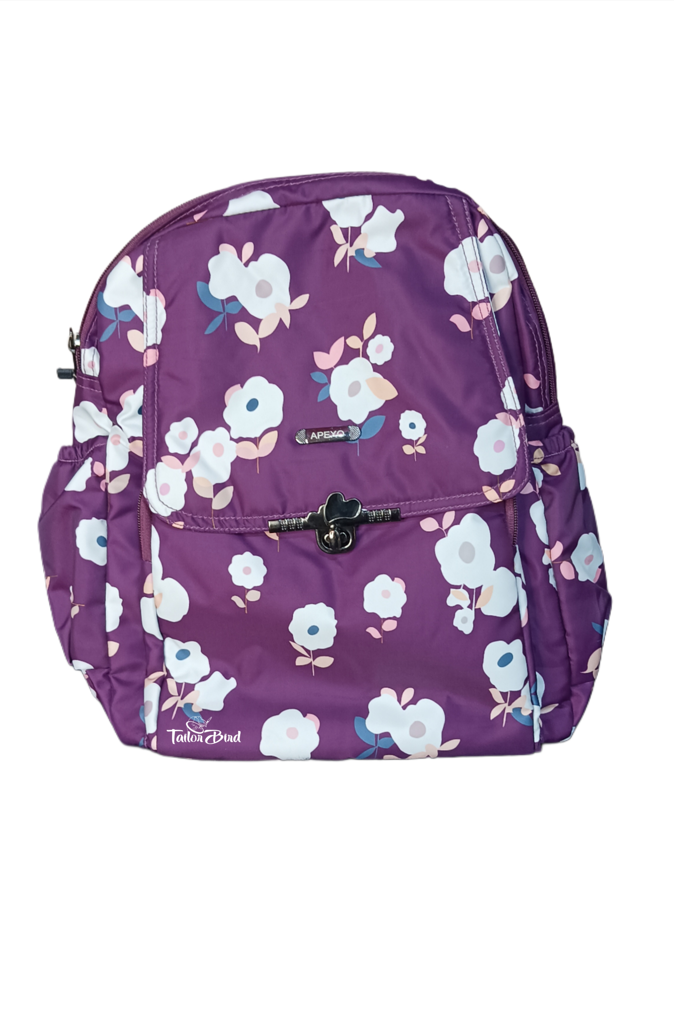 Apexo Women Purple Graphic Backpack handbag hb26